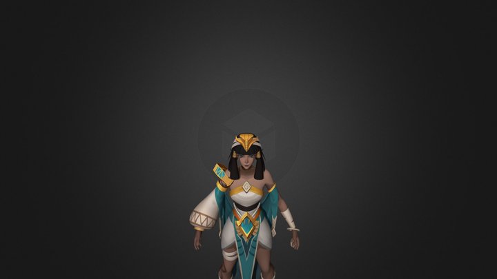 Egyptian assassin mage 3D Model