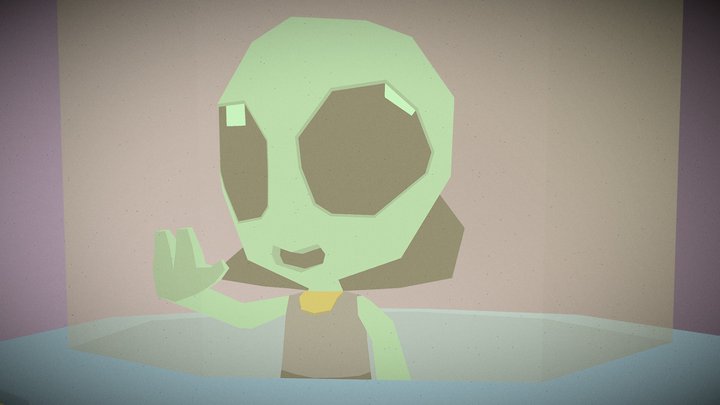 Alien Friend 3D Model