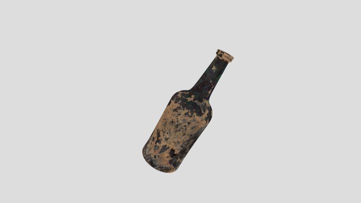 Glass bottle 3D Model