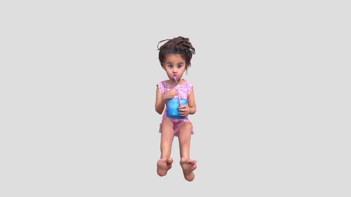 Kid_on_the_bed__0413171935_texture 3D Model