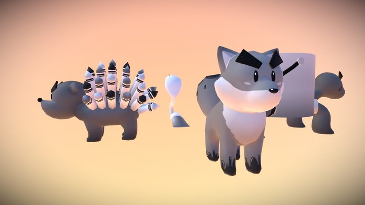 Poppy Saves Paintland - Enemies 3D Model