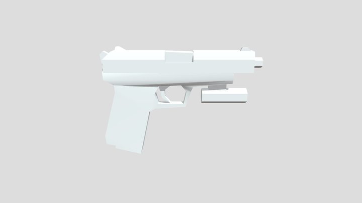 HandGun Resident Evil 4 Classic 3D Model
