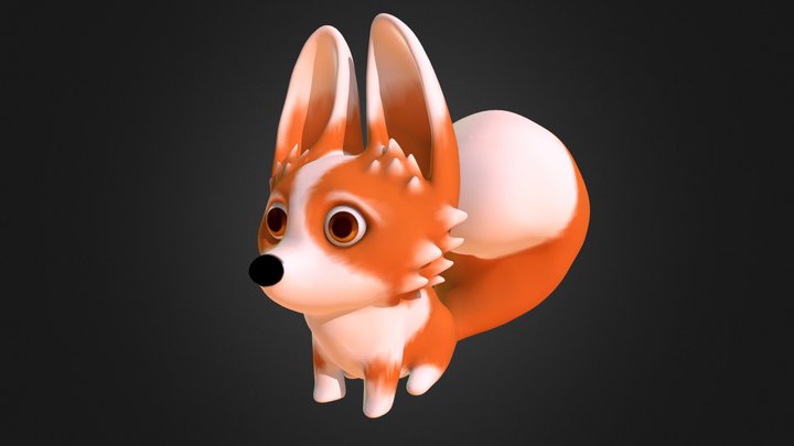 Fennec Fox 3D Model