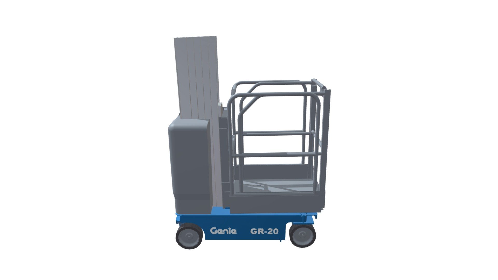 GR20 Vertical Mast Lift (Genie) 3D model by bimstore (Revitspace