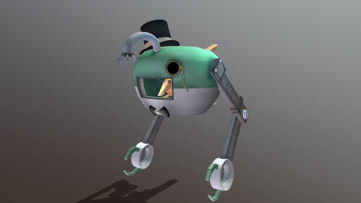 Robot Shrimp 3D Model