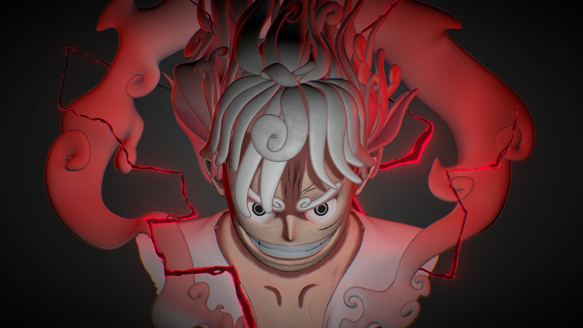 One Piece Luffy Gear 4 3D Print Model 