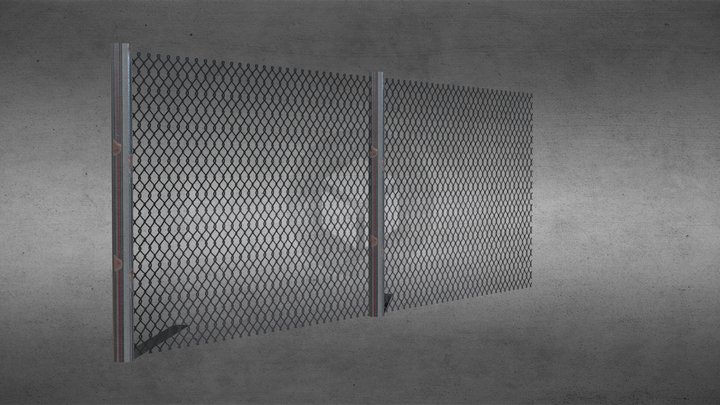 Chain Link Fence - A Classic Landscape Element 3D Model