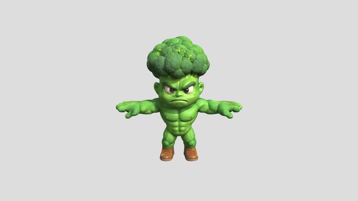 Broccozilla 3D Model