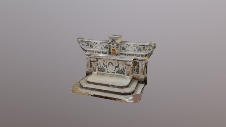 Altare Chiesa di San Salvatore Monopoli 3D Model