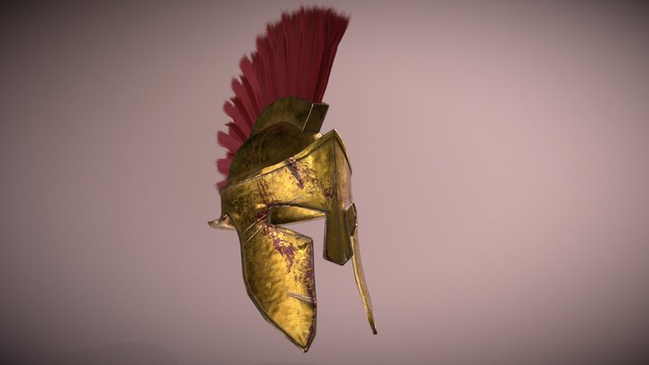 Spartan Helmet 3D Model