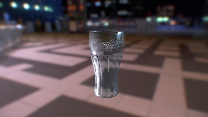 Cola glass 3D Model