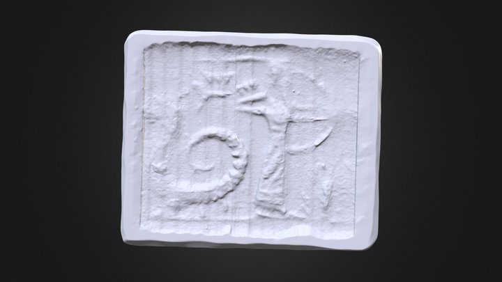 Cylindrical Seal Impression 3D Model
