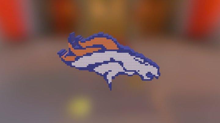 Broncos Logo 3D Model