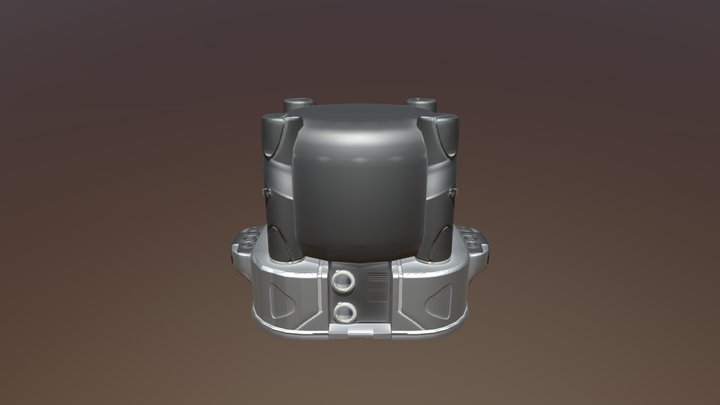 Splash_damage_fuel_tank_base 3D Model