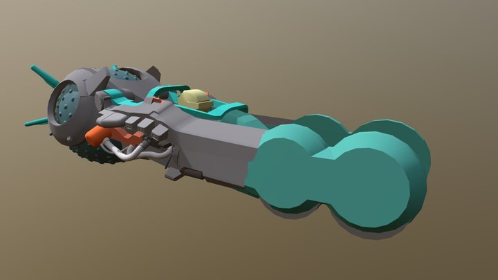 Maglew Racer Draft 3D Model