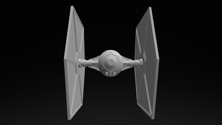 Star Wars Tie Fighter Wip 3D Model