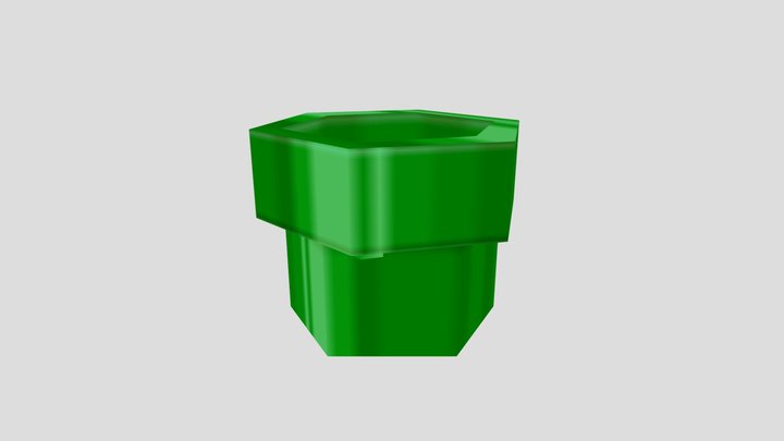 Paper Mario 64 Warp Pipe 3D Model