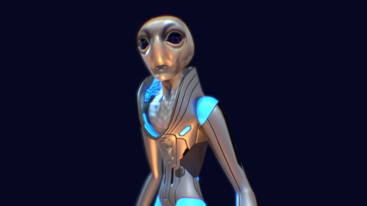 The grey_Idle 3D Model
