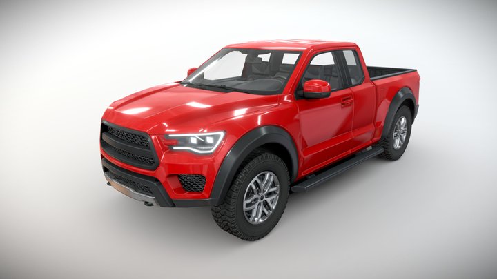Realistic Car HD 04 3D Model