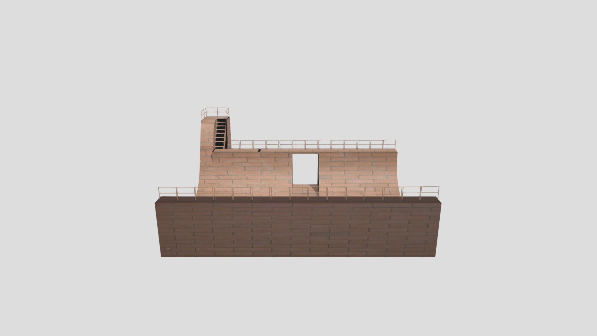 Skateboard Ramp Textured