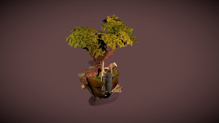 First Diorama 3D Model