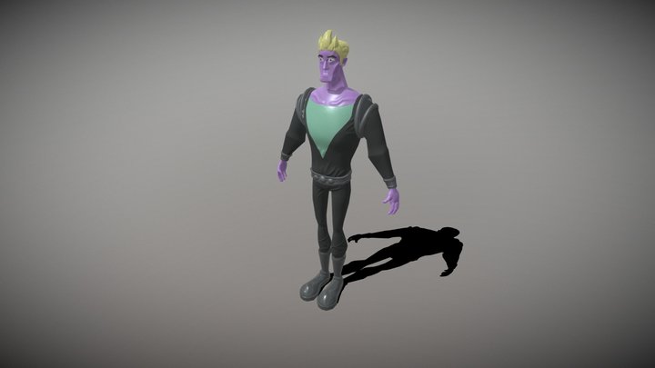 charaAnime_stand 3D Model