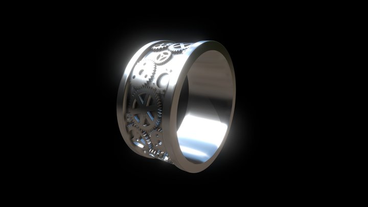 Bague engrenage 3D Model