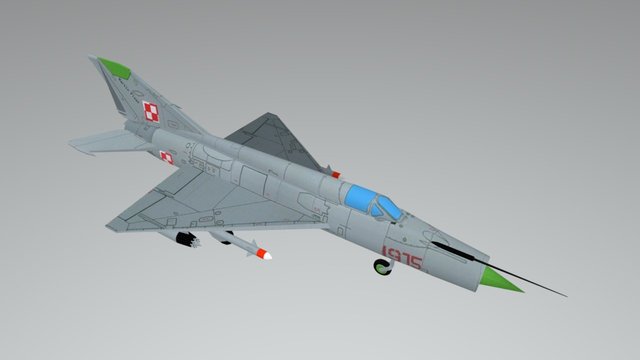 MIG-21 fighter 3D Model