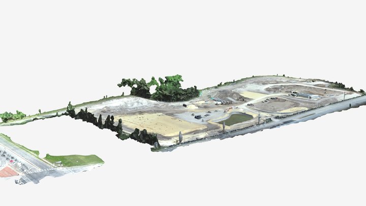 Construction Lot Drone model_simplified_3d_mesh 3D Model