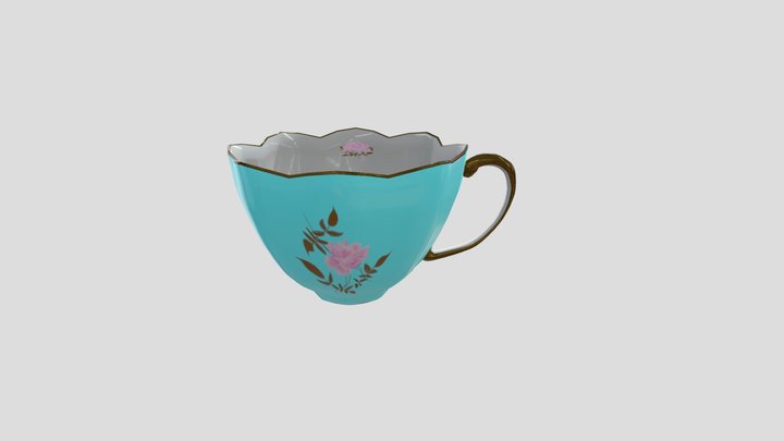 4. Simple tea cup, 3D CAD Model Library