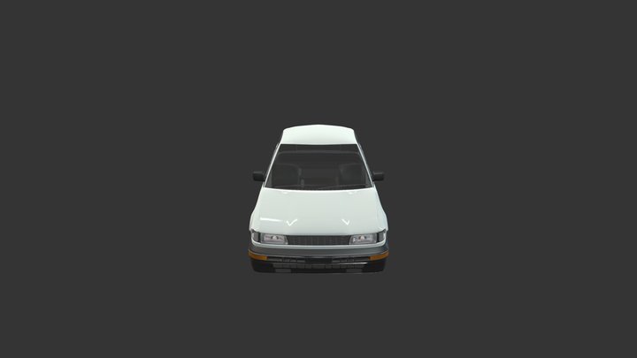 Toyota Corolla AE92 SE 3D Model