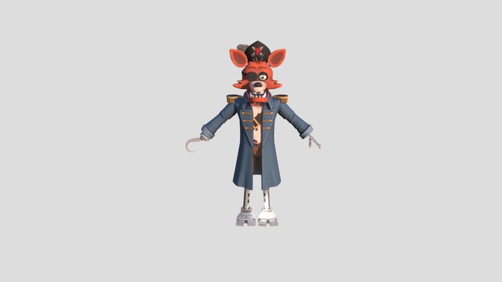 captain-foxy-fnaf-vr-help-wanted 3D Model