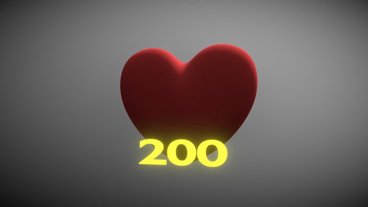 200 Days<3 3D Model