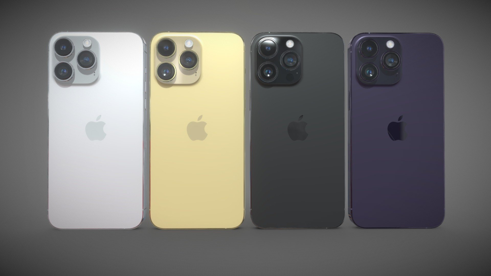 Apple IPhone 14 Pro MAX All Colors Buy Royalty Free 3D Model By MadMIX 35522b9 Sketchfab Store