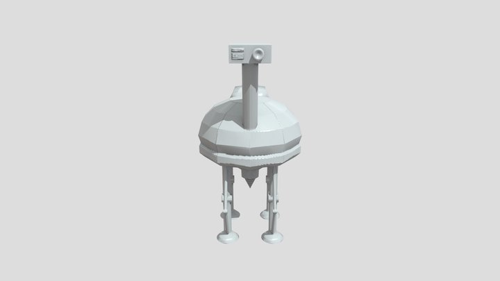 Miner Robot Animated 3D Model