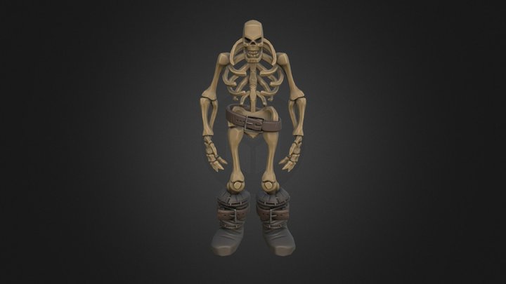 Stylized Skeleton based on World of Warcraft 3D Model