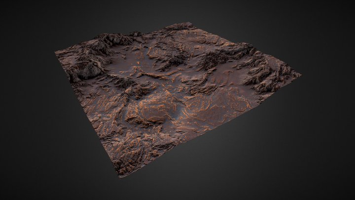 Rocky terrain n1 3D Model