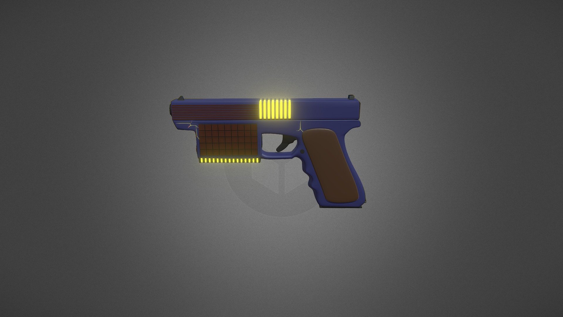 Futuristic pistol