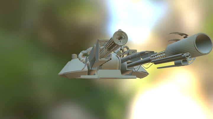 Sci-fi tank demo 3D Model
