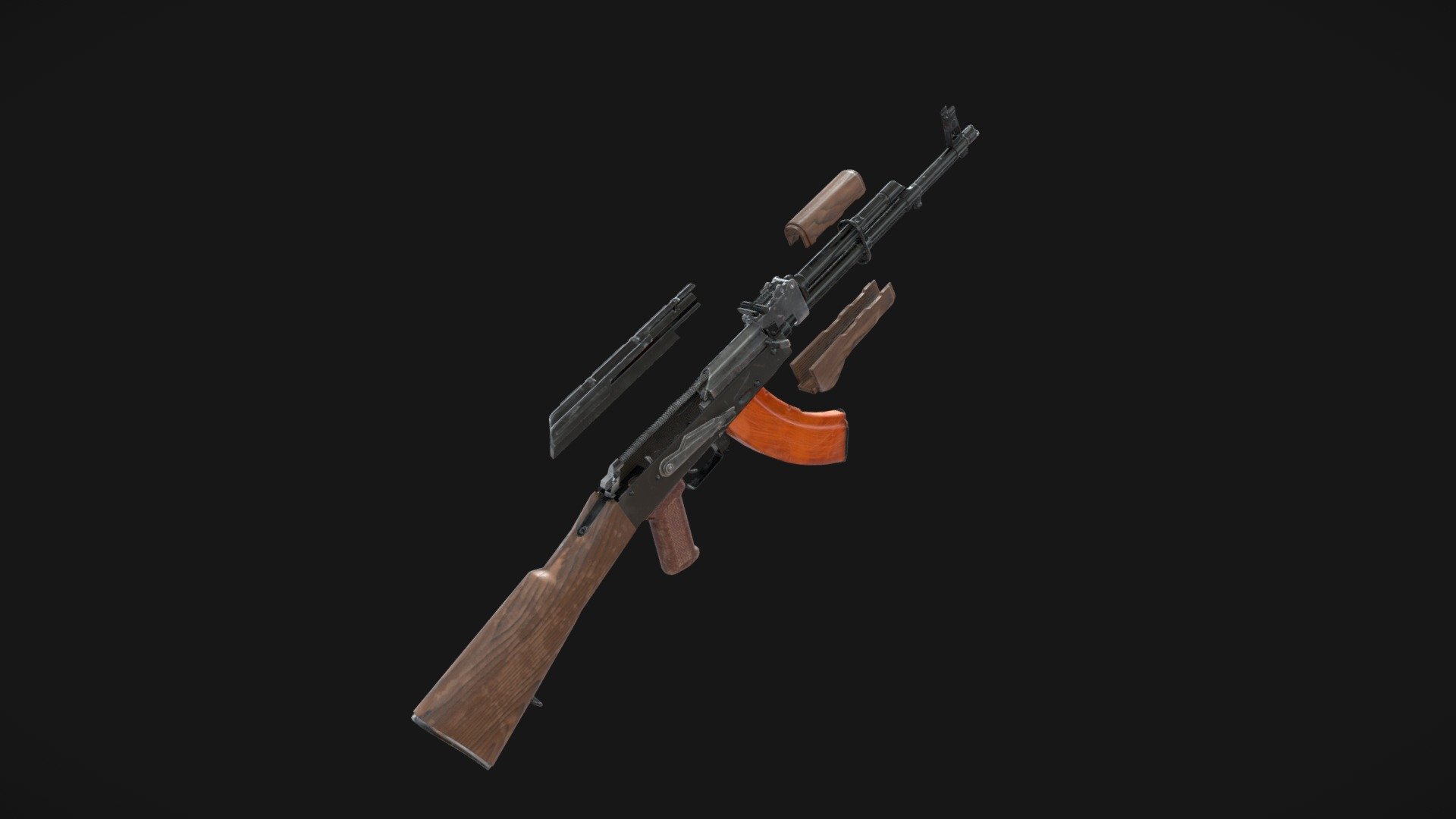 AKM (with all parts) - 3D model by HaveYouStupid (@julius2008lu ...