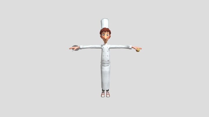 PC Computer - Ratatouille - Linguini 3D Model