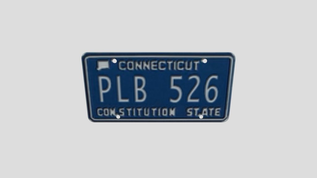 Connecticut Licence Plate Pl