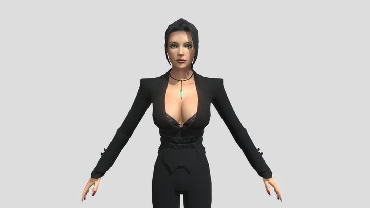 Beauty Female With Clothes and bikini 2k Texture 3D Model