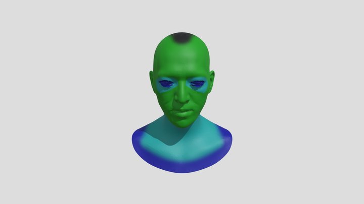test Face1 3D Model