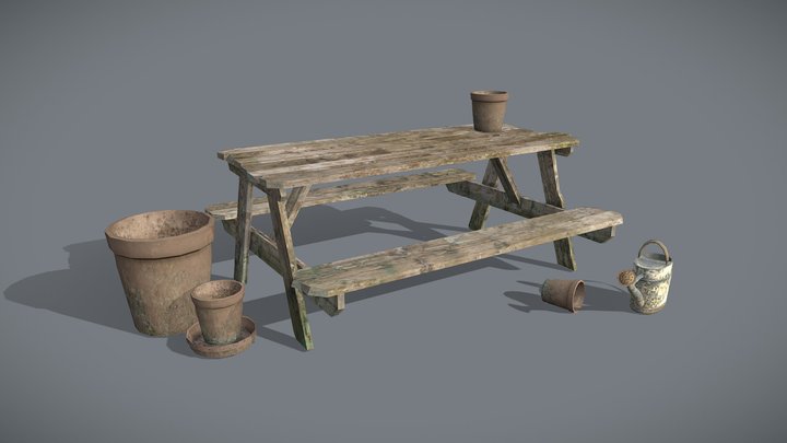 Grandmas house - 3 simple props 3D Model