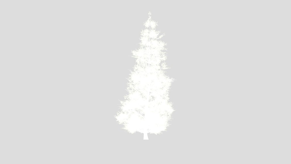Evergreen Tree Alpha Plane 3