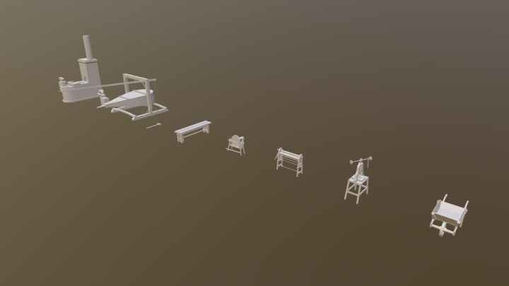 Blocking - Props 3D Model