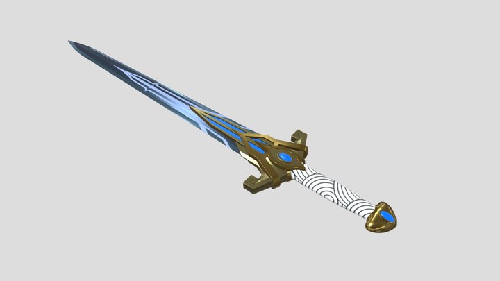Adamantium Sword 3D Model