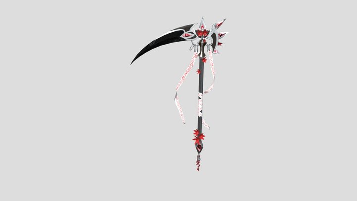 Fantasy Scythe 3D Model