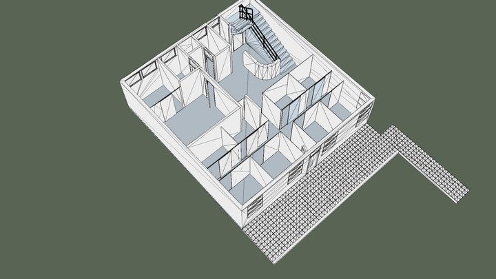 Lab Plans Original layout 3D Model